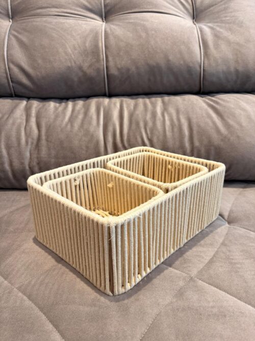 Canasta rectangular STRIPEY set x 3