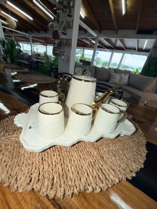 SET DE 6 TAZAS TETERA / BANDEJA A977 1300 ML /200 ML